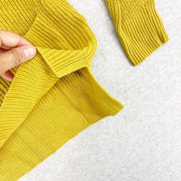 Madewell Womens Patch Pocket Sweater Pullover Mustard Size XS Golden Yellow - Picture 5 of 7